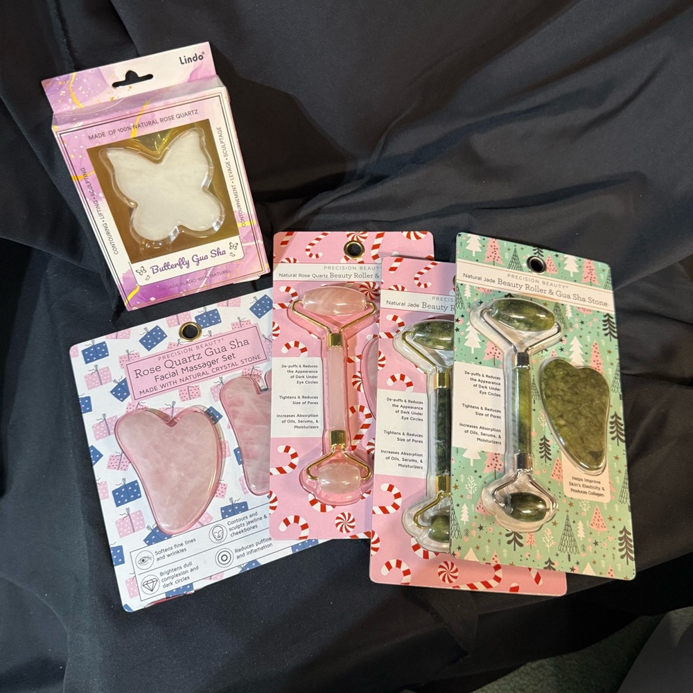 Quartz Facial Roller & Gua Sha Set
